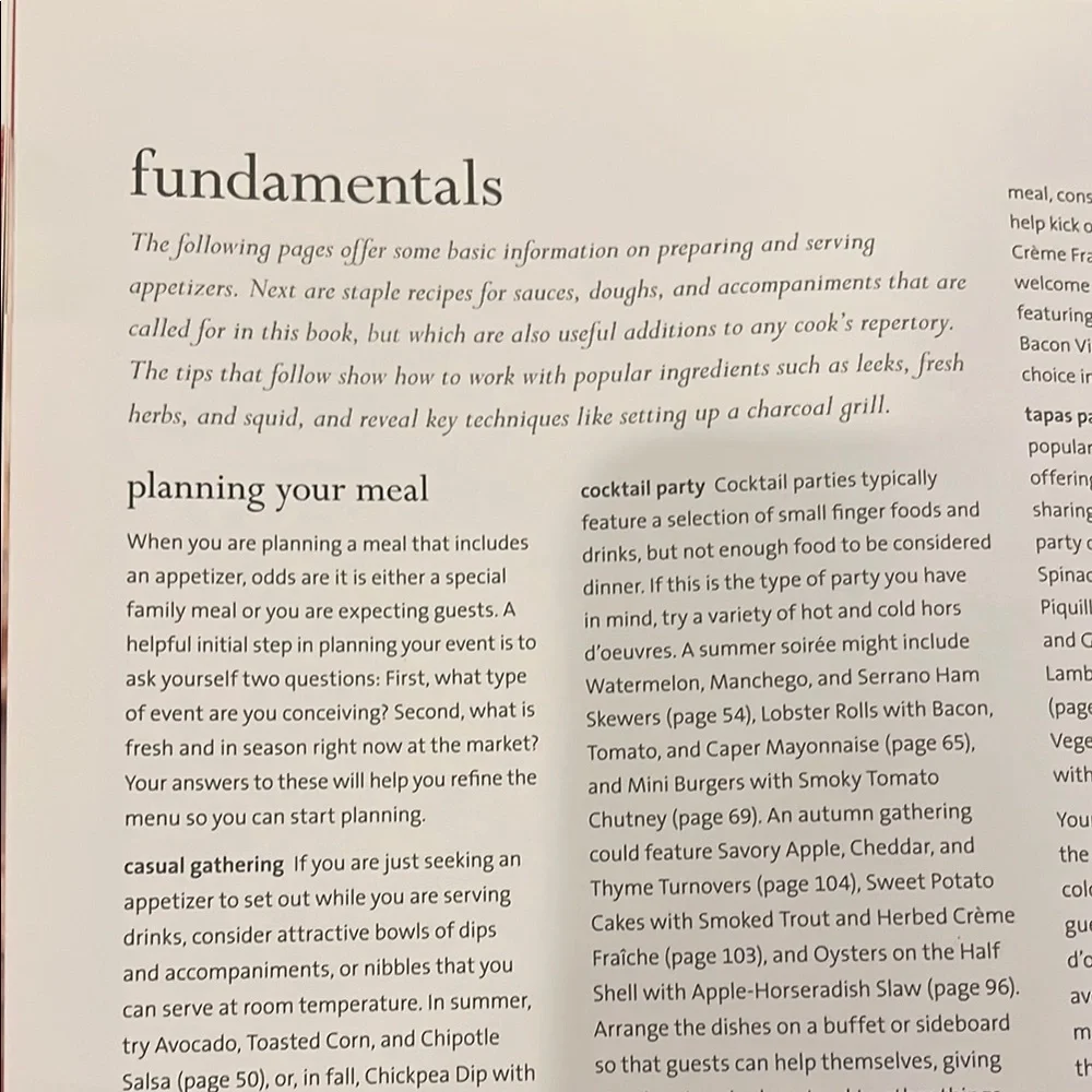 Williams Sonoma New Flavors Appetizer Book - Orange and White